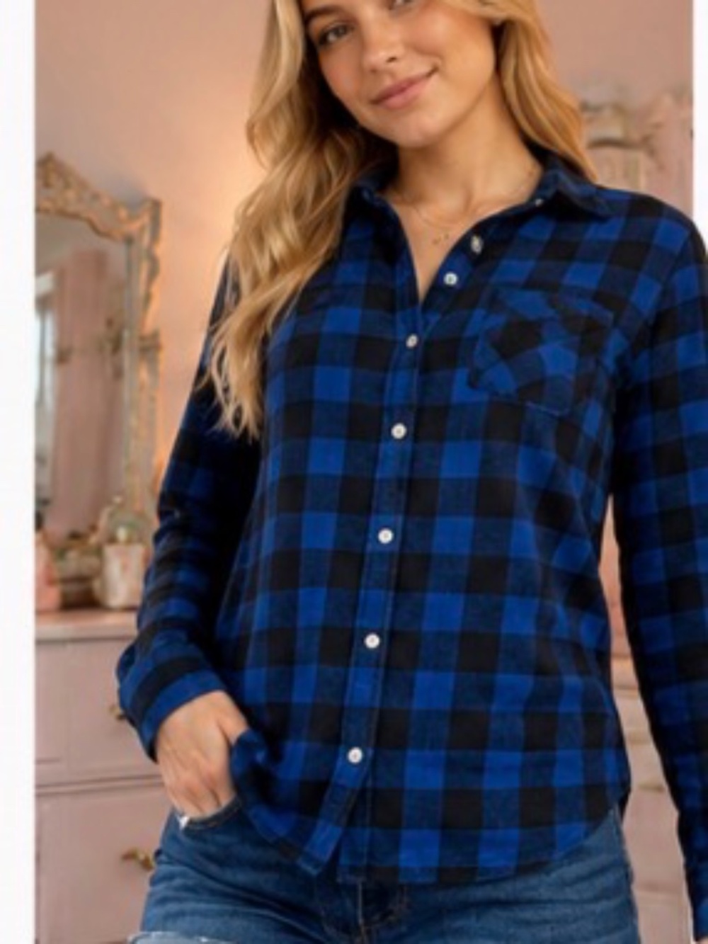 Hollister, long sleeve flannel